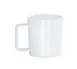 Cal-Mil 23821-15 Plastic Coffee Mug, 12 oz Capacity, White Melamine, Stackable, Dishwasher Safe 1 image