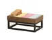 Cal-Mil 23842-1-78 Sydney Box, 6.5" W x 10" D x 1.5" H Walnut, Compatible with 23848 Risers 2 image