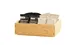 Cal-Mil 23842-3-21 Sydney Box, 6.5" W x 10" D x 3" H, Oak Smallwares, Compatible with 23848 Risers 1 image