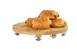 Cal-Mil 23857-12-21 Cup & Lid Dispenser, Riser Board, 12" W x 12" D x 2.5" H, Oak Clear Acrylic Feet 1 image