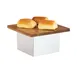 Cal-Mil 23872-4-49 Milo Riser, 8"W X 8"D X 4"H, Chrome Finish 1 image