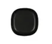 Cal-Mil 24007-6-13 Oslo Square Plate, 6" x 6" x 1" Black Melamine Dishwasher Safe Plastic Dinnerware 1 image