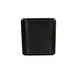 Cal-Mil 24021-4-13 Hudson Jar, 3.75" W x 3.75" D x 3.75" H, Black Melamine Canister, Dishwasher Safe 1 image