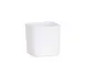 Cal-Mil 24021-4-15 Hudson Jar, 3.75" W x 3.75" D x 3.75" H, White Melamine, Dishwasher Safe 1 image