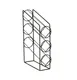 Cal-Mil 24061-3-13 Cup Dispenser Organizer, Black 3-Section, 6.25" W x 20" D x 21.25" H 2 image