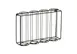 Cal-Mil 24062-4-13 Cup and Lid Organizer, 4-Section Wire Holder, 26.25"W x 6.25"D x 18.5"H 1 image