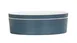 Cal-Mil 24126-9-111 Bento Box, 9" Dia., Round, 3"H, Dishwasher Safe, Melamine, Stone Blue 1 image