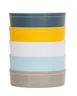 Cal-Mil 24129-10-111 Bento Box, 10.5" Dia. Round Melamine Dishwasher Safe Stone Blue 2 image