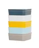 Cal-Mil 24130-8-102 Bento Box, 8.25"W x 8.25"D x 3"H, Square, Melamine, Ash, Dishwasher Safe 2 image