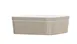 Cal-Mil 24130-8-102 Bento Box, 8.25"W x 8.25"D x 3"H, Square, Melamine, Ash, Dishwasher Safe 1 image