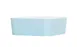 Cal-Mil 24130-8-127 Bento Box, Square, 8.25"W x 8.25"D x 3"H, Ocean Blue Melamine 1 image