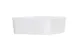 Cal-Mil 24130-8-15 Bento Box, 8.25"W x 8.25"D x 3"H, Square, Dishwasher Safe, Melamine, White 1 image