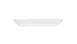 Cal-Mil 24201-117-15 Rectangular Melamine Plate, 11" W x 7" D x 1.37" H, White, Dishwasher Safe 1 image