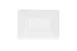 Cal-Mil 24201-57-15 Rectangular Melamine Plate, White, 5" W x 7" D x 1.37" H, Dishwasher Safe 2 image