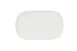 Cal-Mil 24305-74-15 Oval Plastic Plate, 7" W x 4.5" D x 0.75" H, White Melamine, Dishwasher Safe 2 image
