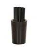 Cal-Mil 24406-4-129 Sophie Cylinder Utensil Holder, 3.75" dia. x 6"H, Two-Tone Matte Resin Flatware Organizer 1 image