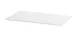 Cal-Mil 24407-1220-15 Tray, 13.5"W x 21.5"D x 0.75"H, Dishwasher Safe, Melamine, White Rectangular 1 image