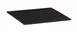 Cal-Mil 24408-10-13 Tray, 10"W x 10"D x 0.75"H, Square, Melamine, Black, Dishwasher Safe 1 image
