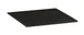 Cal-Mil 24408-12-13 Tray, 12"W x 12"D Square, Dishwasher Safe, Melamine, Black 1 image