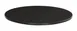 Cal-Mil 24409-8-13 Tray, 8.75" Dia., Round, Melamine, Black, Dishwasher Safe 1 image