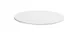 Cal-Mil 24409-8-15 Tray, 8.75" Dia. Round Melamine White Dishwasher Safe Serving Display Tray 1 image