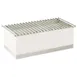 Cal-Mil 3012-55 Chafer, 22"W x 12"D x 8-1/2"H Wire Grill, Fuel Rail & Windguard, Base, White Metal 1 image