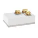 Cal-Mil 3025-55 Luxe Display Riser, 12"W X 20"D X 6.5"H, Rectangular, White Metal Body 1 image