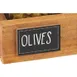 Cal-Mil 3057 Chalkboard Stick-On Sign, 3" W X 2" D, Black Write-On Surface Border Double-Sided Tape 1 image