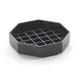 Cal-Mil 308-4-13 Classic Drip Tray – 4" Octagonal Black Plastic, 5" Size, Food‑Safe Material 1 image