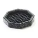 Cal-Mil 310-6-31 Stone Drip Tray – Octagon 6" Plastic, Black Ice Finish, Removable Inner Tray 1 image