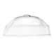 Cal-Mil 323-12 Clear Polycarbonate Dome Cover, 12" W x 20" D x 7½" H, Cut-Out Ends 1 image