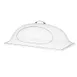 Cal-Mil 324-12 Clear Polycarbonate Display Cover Dome, 12"W x 20"D x 7-1/2"H, Cut-Out Side, Plastic 1 image