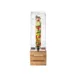 Cal-Mil 3301-3INF-60 3‑Gallon Beverage Dispenser, 8x8x25½in Acrylic Wood Base Lid & Spigot BPA‑Free 1 image