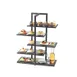 Cal-Mil 3303-60 One By One Multi-Level Display Shelf, 5-Tier, Staggered/Offset Design 1 image