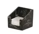 Cal-Mil 3309-124 Napkin Holder, 6.25" x 6.25" x 5.5" H White Marble Resin Tabletop Accessory 1 image
