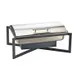 Cal-Mil 3321-13 8-Qt Rectangular Stainless Steel Chafer, Hinged Black Lid, 24.25W X15.25D X8.5H 1 image