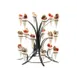 Cal-Mil 3330-13 Ice Cream Cone Holder, Multi‑Tier, 20" Dia x 20½" H, Holds 18 Cones, Black Metal 1 image