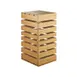 Cal-Mil 3331-60 Display Crate Tower, 9"W X 9"D X 18"H, Square, Slotted Sides For Shelving 1 image