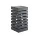 Cal-Mil 3331-96 Midnight Bamboo Display Crate Tower, 9"W X 9"D X 18"H, Square 1 image