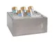 Cal-Mil 3360-10-110 Hotel Ice Bucket – Aspen Ice Housing, 11" x 13" x 6½" H, Gray Pine Wood, Grays 1 image