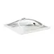 Cal-Mil 3402 Cold Concept Dome Cover, 12"W X 12"D X 3-1/2"H, Hinged Door, With Handle 1 image