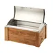 Cal-Mil 3429-99 Madera Chafer, 8 Qt Rect, 22"W x 14¼"D x 9"H, Steel Lift‑Off Lid, Pine Base 2 image