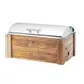 Cal-Mil 3429-99 Madera Chafer, 8 Qt Rect, 22"W x 14¼"D x 9"H, Steel Lift‑Off Lid, Pine Base 1 image