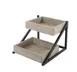 Cal-Mil 3448-110 Aspen Merchandiser, 15.5" X 16.5" X 12"H (2) Tier, Metal And Gray-Washed Pine Wood 1 image
