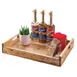 Cal-Mil 3454-1014-99 Madera Tray, Rectangular, 17.25"W x 12.5"D, Rustic Pine Wood 2 image