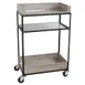 Cal-Mil 3461-110 Aspen Beverage Cart, 16x27x41, 3-Tier, Reclaimed Wood, Gray, Black Powder-Coated Metal Frame 1 image