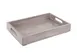 Cal-Mil 3475-1-110 Aspen Room Service Tray, Rectangular 13" x 16" Gray‑Washed Pine Wood Serving Tray 1 image