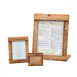 Cal-Mil 3483-46-99 Madera Card Holder, 4"W x 6"H, Rustic Pine Wood Menu Card Holder 1 image