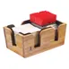 Cal-Mil 3499-99 Bar Organizer, 10-3/4" W x 7" D x 4-3/4" H, Pine Wood, 3‑Section 1 image