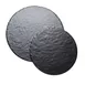 Cal-Mil 3502-12-65M Tray, 12" Dia., Round, Melamine, Black Faux Slate Finish 1 image